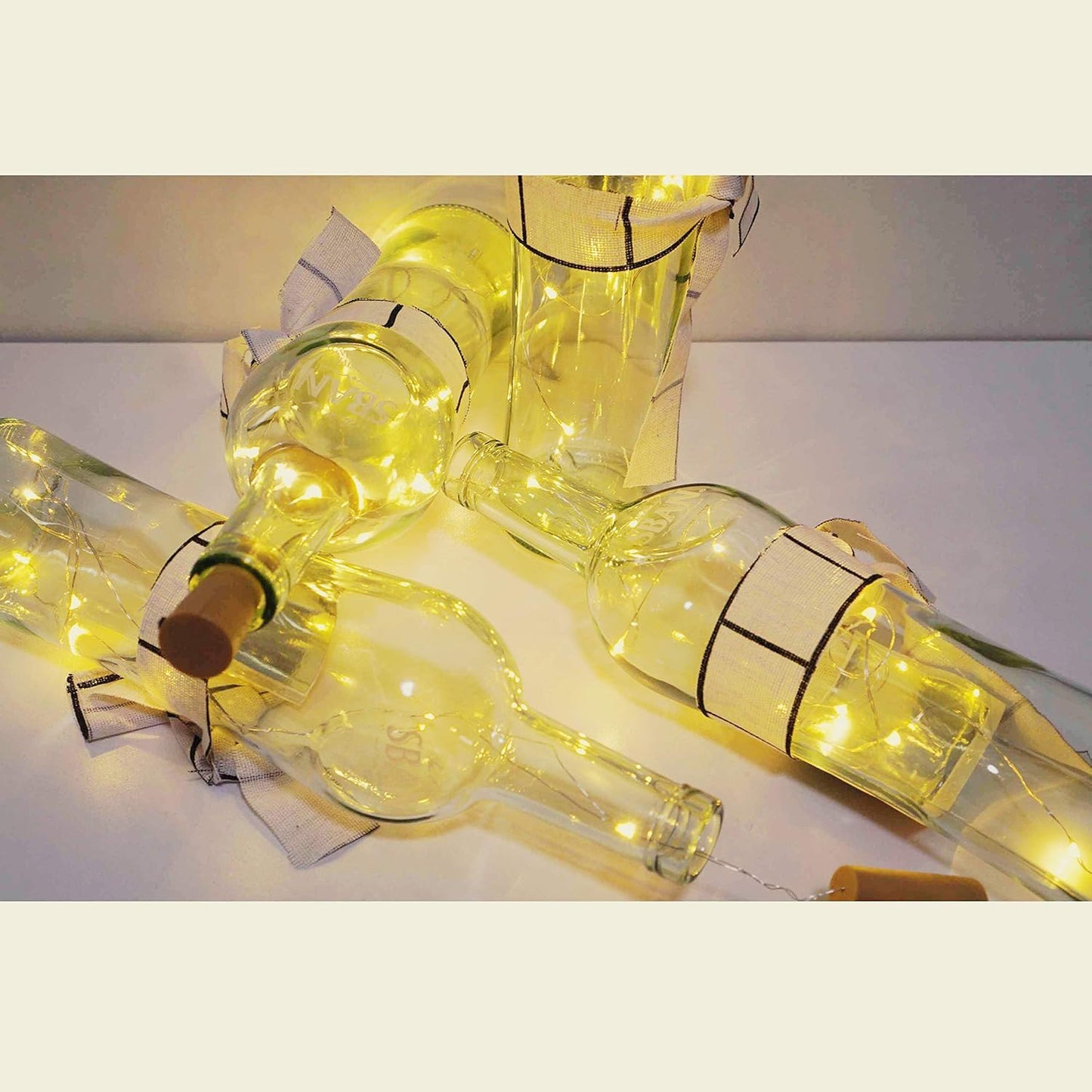 24 Pack 20 (24 Pack, LED Wine Bottle Cork Lights, Fairy Mini String Lights Copper Wire, Battery Operated Starry Lights