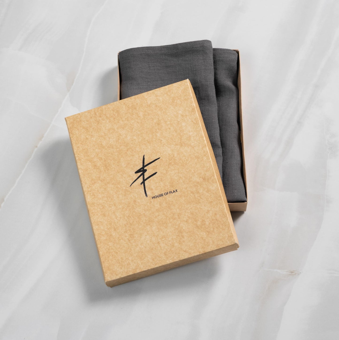HOUSE OF FLAX Linen Dinner Napkins 18 x 18 Inch - 100% Flax Linen Napkins - Stone Washed Pure Linen Cloth Napkins (Ash Grey, 18" x 18"(Set of 4))
