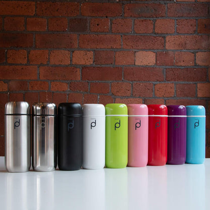 Drinkpod HCF-200BK Vacuum Insulated Capsule Flask, Black, Stainless Steel, 200ml