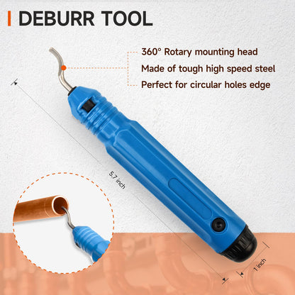 iCrimp Copper Pipe Pressing Tool Kit with Cutter&Deburring Tool for ProPress Copper Fitting-Manufactured by IWISS