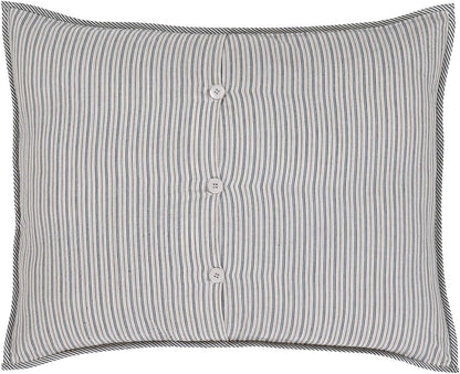 VHC Brands Ashmont Bedding Accessory Pillow Cover Sham for Farmhouse Decor (Standard).
