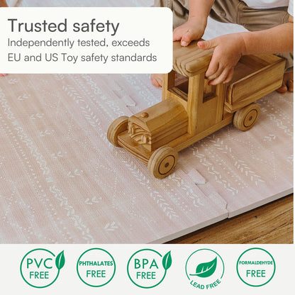 Lillefolk Baby Play Mat for Floor – 4x6ft Dusk | Soft Non Toxic Premium EVA Foam Tiles for Tummy Time, Crawling & Playroom – Waterproof Interlocking Floor Mat for Babies & Toddlers (6 Tiles)