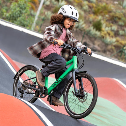 woom Explore 4 Kids’ Bicycle, 20-Inch, 7-Speed Twist Shifter for Advanced Riders, Road & Mountain Ready Bike with Powerful Disc Brakes for Boys & Girls - Red