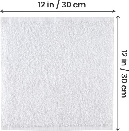 24 Pack Set, 100% Utopia Towels Cotton Washcloths Ring Spun Cotton, Premium Quality Flannel Face Cloths, Highly