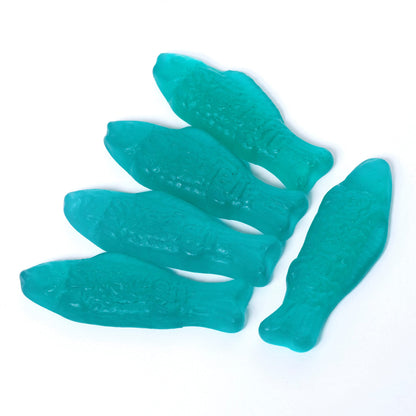SWEDISH FISH Blue Raspberry Lemonade Soft & Chewy Candy, Bulk Candy, 12-3.59 oz Bags
