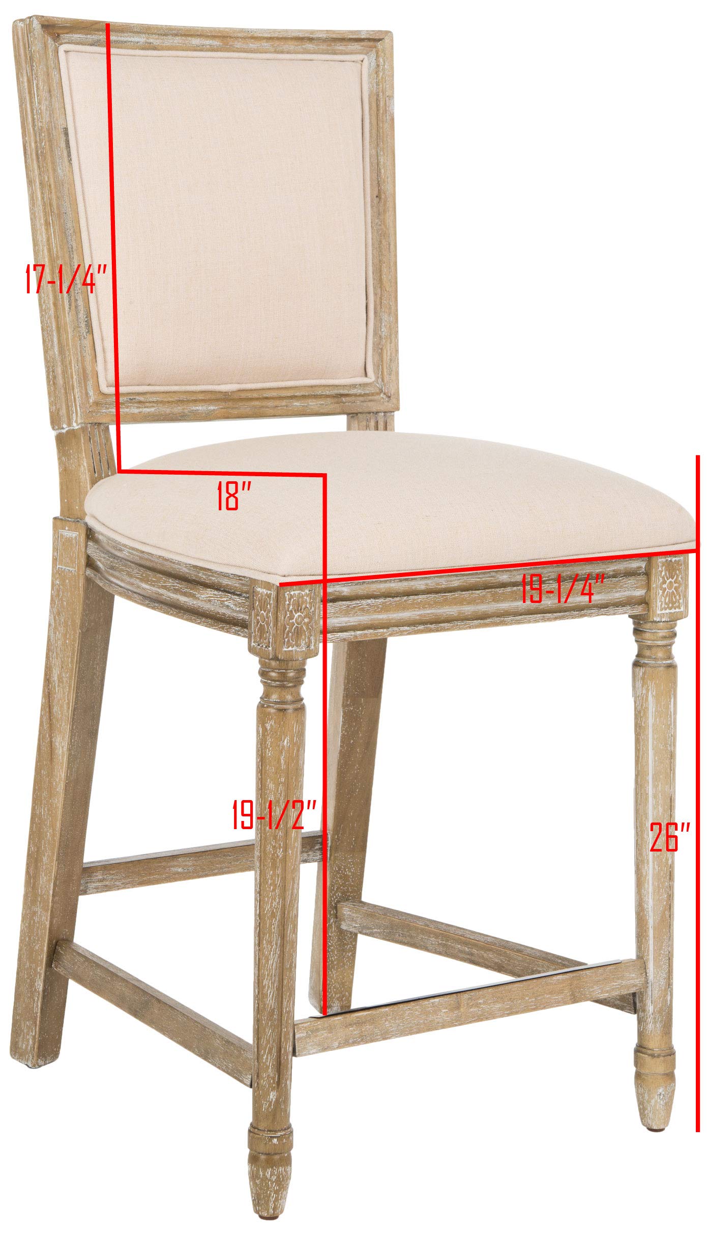 Safavieh Buchanan Counter Stool Beige