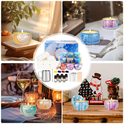 OFUN Candle Making Kit for Adults, DIY Candle Making Supplies for Beginner, Christmas DIY Gifts, Candle Making Kits for Adults - Includes Beeswax, Essential Oils, Dyes, and More, Crafts for Adult