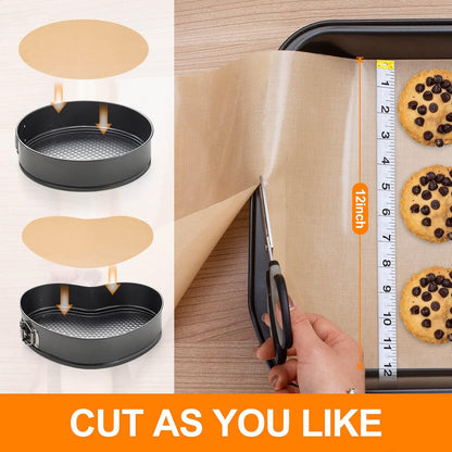 Silicone Baking Mat Roll - 12IN x 10FT Non Stick Heat Resistant Food Grade Mat, Washable Oil-Proof Liner