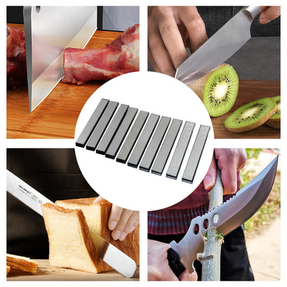 Value pack Diamond Knife Sharpening Stones kit diamond plates Kit Sharpen Knife blades sharp Surface flat Must-haves for Ruixin type sharpeners (#80#200#400#500#600#800#1000#1500#2000#3000)