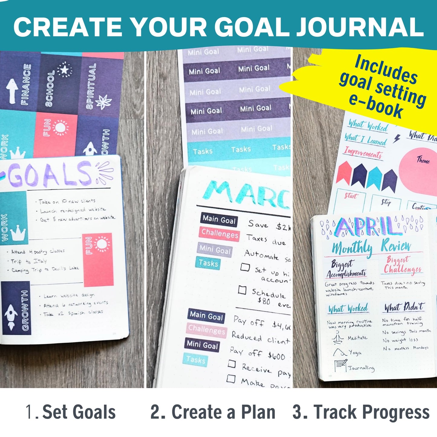 Improve Yourself Planner Stickers Set - Large Value Pack 24 Sheets Self-Improvement Sticker Pack - Goal Setting, Habit Trackers, Gratitude, Mood Tracker, Colorable Mandalas for Bullet Dotted Journals