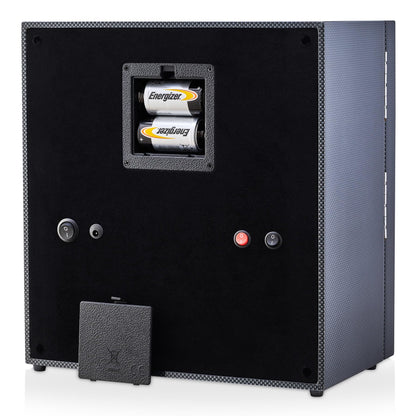 4 Watch Winder with 5 Watch Storage Space, LCD Display, Touch Control and Interior Light (Black + Black)