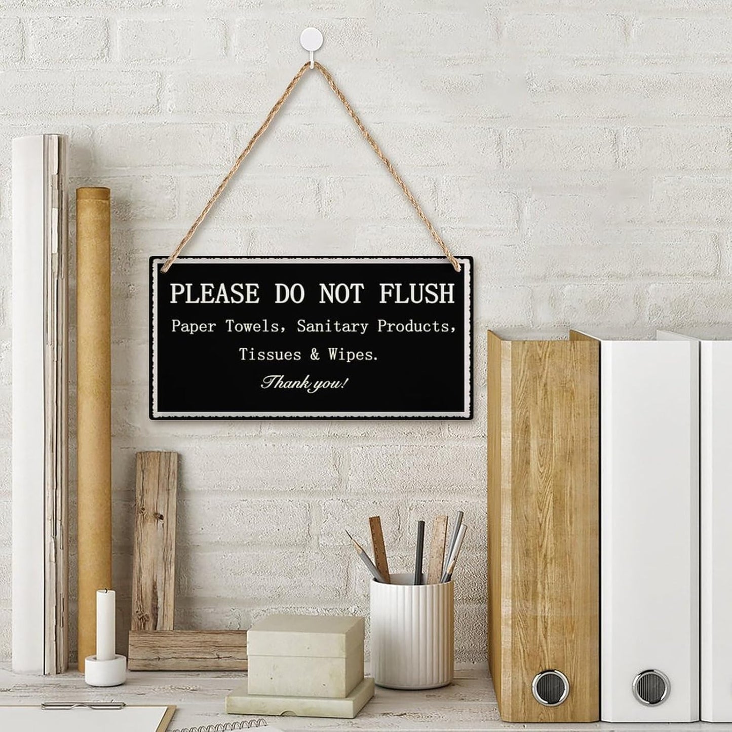 Septic Tank Notice - Please do not throw anything in the toilet other than toilet paper