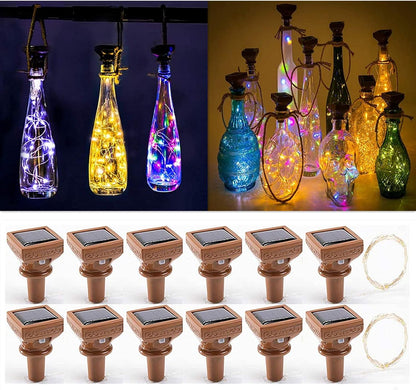 12 Pack 20 Girlfriend(3 YJFWAL Upgraded Solar Wine Bottle Lights, LEDs Waterproof Copper Light, Bottle Light Fairy Cork