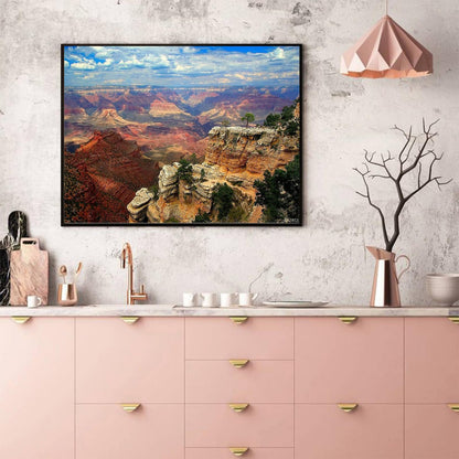 5D DIY Diamond Painting Art Kits for Adult Grand Canyon Full Drill Round Rhinestone Embroidery Cross Stitch Mosaic Arts Craft 12x16 inch