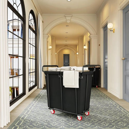 Gewudraw Large Laundry Hamper with Wheels, 360L Rolling Big Laundry Basket for Clothes Storage, Heavy Duty Extra Large Rolling Laundry Cart with Handle, Steel Frame, Waterproof Liner,95.1 Gallons.