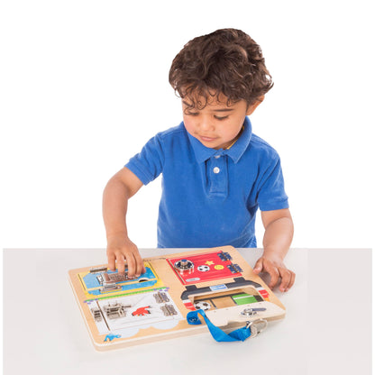 Melissa & Doug Locks and Latches Board Wooden Educational Toy