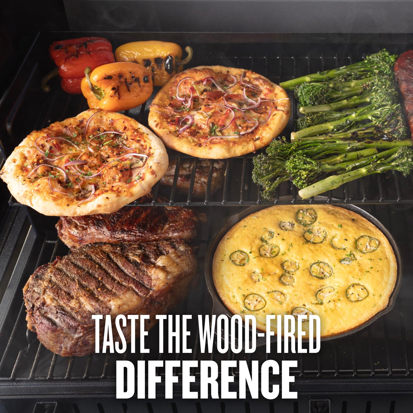 Traeger Grills Woodridge Pro Electric Wood Pellet Grill and Smoker, 970 Sq. In., Outdoor Pellet Smoker Grill with Digital Sensor and Side Shelf, Wi-FIRE Technology, Super Smoke Mode, TFB97JLH
