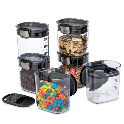 Progressive PKS-401 1.5 Cup Mini Prokeeper+ Airtight Silicone Seal Storage Container Great For Spices & Baking Acessories (6- Piece)
