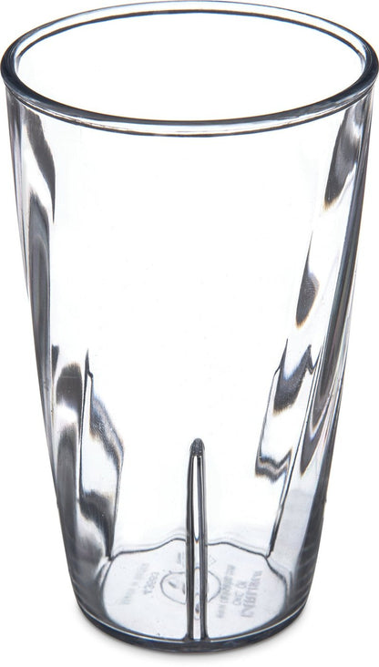 Carlisle FoodService Products Swirl Tumbler, Plastic Cup for Water and Cold Drinks, 8 Oz, 36 Count, Clear