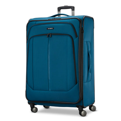 Samsonite Ascella 4 Large Checked Suitcase - Cerulean Blue