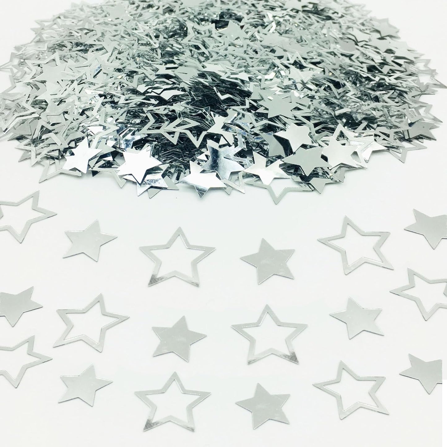 Confetti Star Sequins Table Confetti, Metallic Foil Sprinkles for DIY Birthday Wedding Christmas New Year Party
