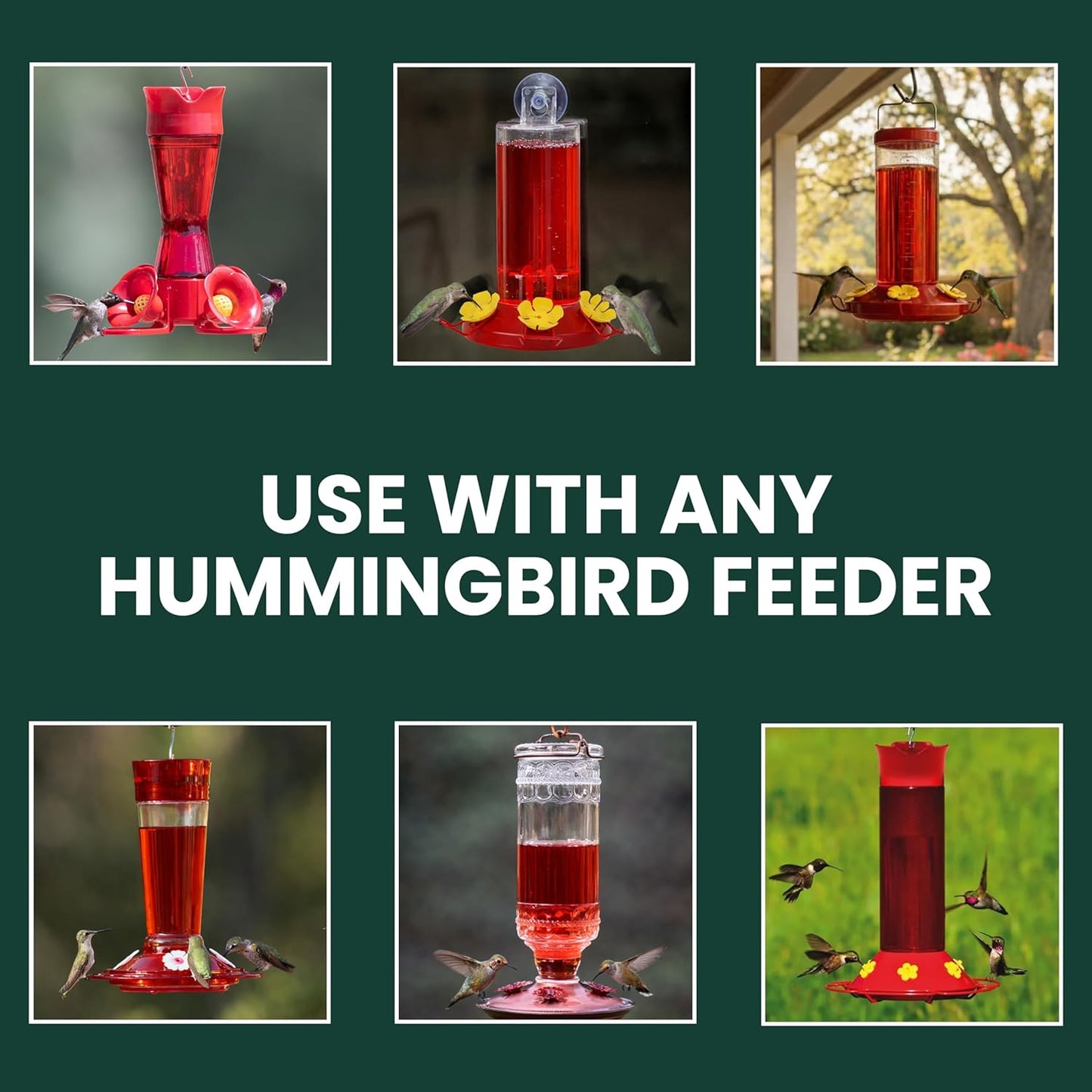 Perky-Pet Hummingbird Nectar Concentrate - 32 oz | Makes 96 FL OZ of Sweet Red Nectar