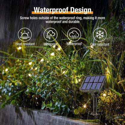 BTFarm Solar String Lights - 132FT 320LED Waterproof Fairy Lights | 8 Modes, Copper Wire for Outdoor Decor