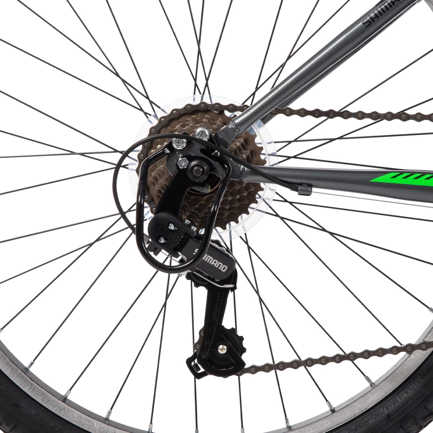 Huffy Stone Mountain Mens 24 Inch Mountain Bike, Charcoal Gloss Frame, 21-Speed Shimano Twist Shifting, Front Suspension, Comfort Saddle | 20"/24"/26" Sizes, 6-21 Speeds, Dual Suspension Available