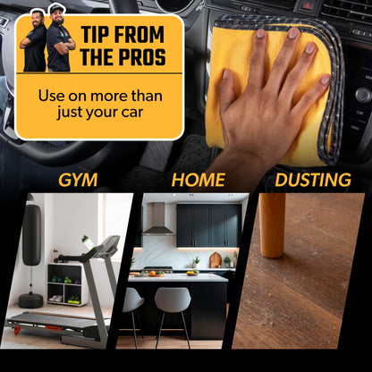 Chemical Guys Professional Grade Premium Microfiber Towels for Cars, Gold, 16" x 16", Ultra-Soft and Scratch-Free Car Detailing Cloths for Trucks, Motorcycles, and More - 12 Pack