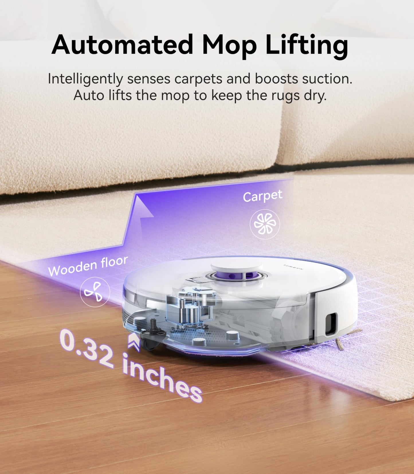 NARWAL Freo X Plus Robot Vacuum and Mop, 7-Week Dust Storage, 7800Pa Suction, Zero Tangles, Tri-Laser Obstacle Avoidance, LiDAR Navigation, Self Vacuum Cleaner for Pet Hair, Hard Floor, Carpet