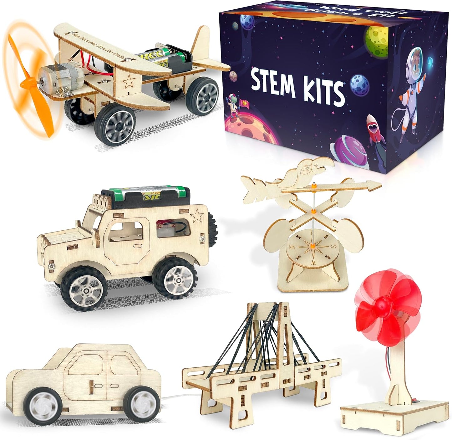 24 Packs 6 1 8-12 8 9 10 11 12 LINAYE STEM Kits for Kids, in Treasure Box Toy Stem Projects Crafts for Kids Age