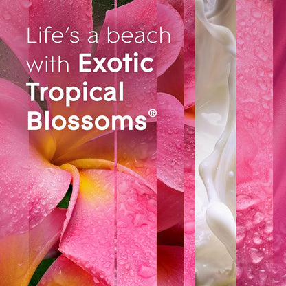 Glade Candle Exotic Tropical Blossoms, 3-Wick Fragrance Candle Infused with Essential Oils, 6.8 Oz, 3 Count