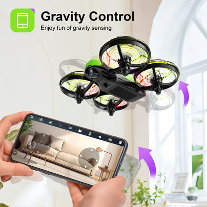 Swifsen Kids Drone with Camera – Mini Rc Toy for Boys, Beginners, Birthday Gifts for Boys and Beginners,Quadcopter Light Toy With 2 Batteries,Rc Drone Indoor Small Helicopter,Altitude Hold