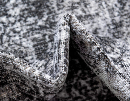 Unique Loom Aarhus Collection Vintage Border Area Rug (10' 0 x 13' 0 Rectangular, Charcoal/Ivory)