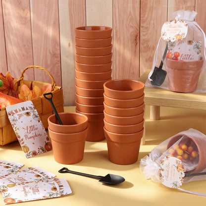 Aneco 24 Set Little Pumpkin Baby Shower Party Favors Seed Packet for Guests
