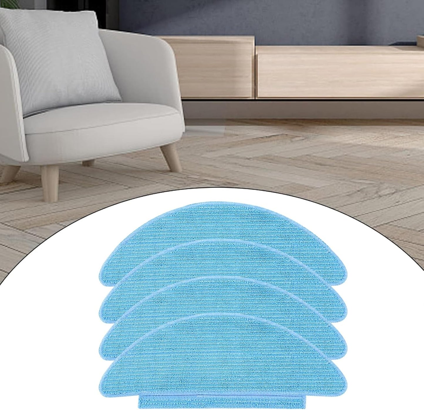 10 Pack Replacement Vacuum Mop Cloth Pads for Lubluelu SL60D SG60 SL61 Robotic Vacuum Cleaner