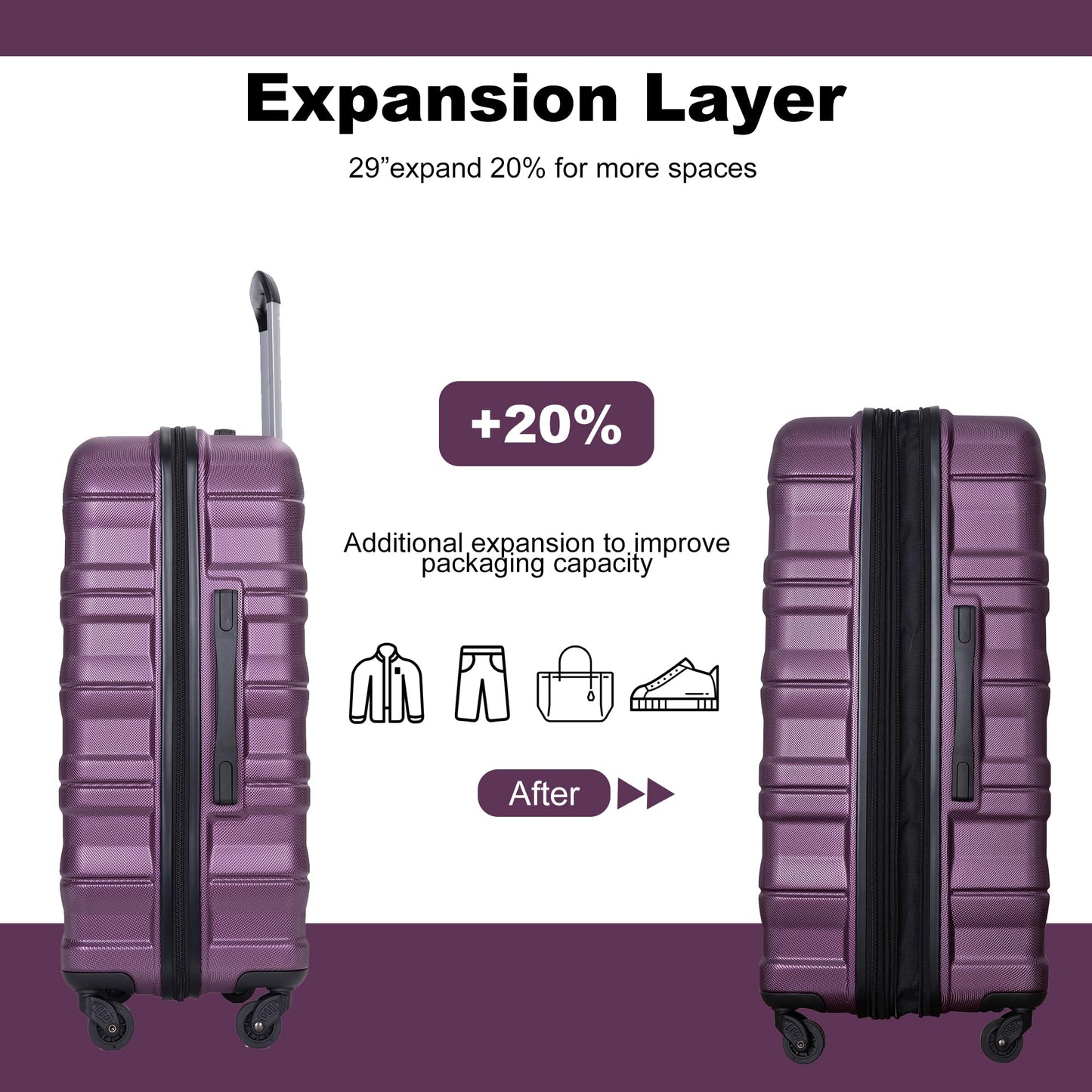 SPOFLYINN Modern, Dark Purple, One Size