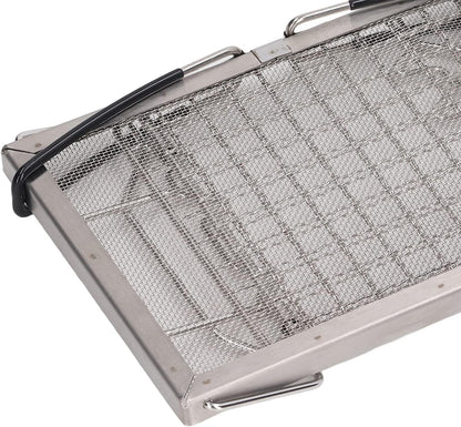 Camping Stove Toaster Outdoor Barbecue Bread Rack, Portable Stovetop Folding Cake Baking