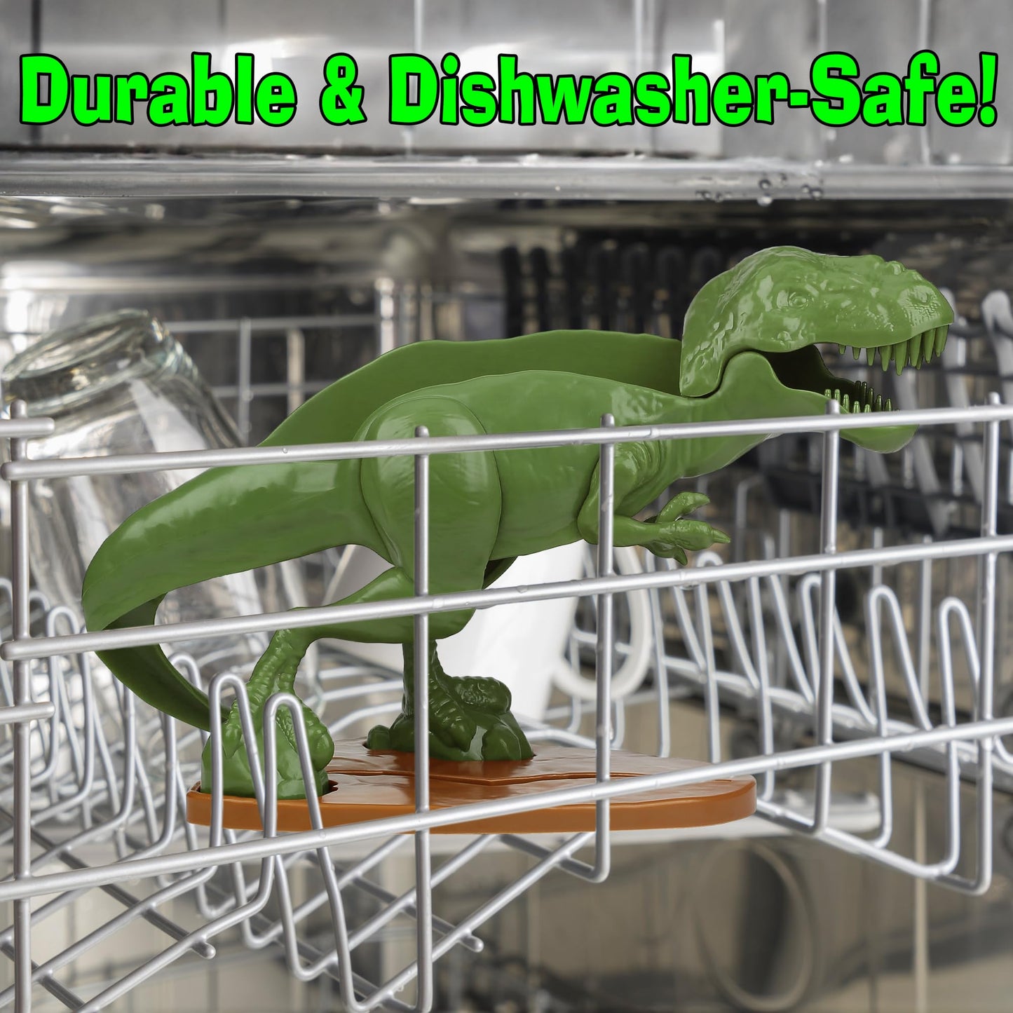 Funwares Original Tacosaurus - Dinosaur Taco Holder, Fun and Practical White Elephant Gift, Hold 2 Tacos