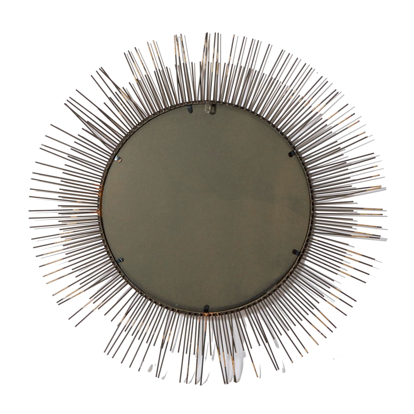 Deco 79 Metal Room Wall Mirror Starburst Entryway Mirror, Wall Mounted Mirror 36" x 2" x 36", Gold