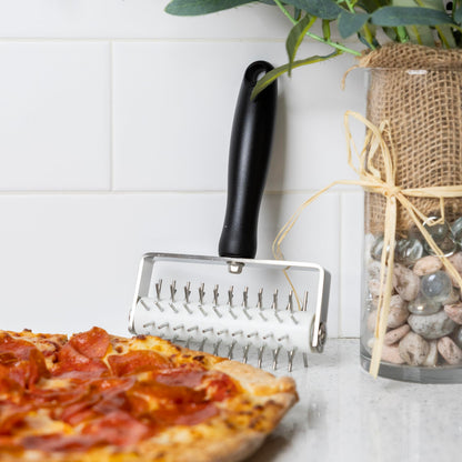 Outset Pizza Dough Docker, 5" x 8" Pizza Accessory That Prevents Bubbles