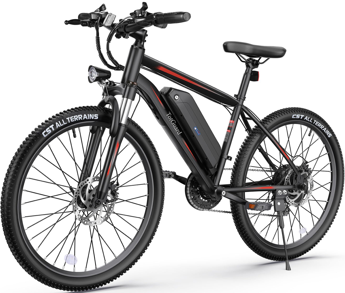 Wooken Electric Bike for Adults with 500W Motor, 27.5" Ebike with 48V 499WH Removable Battery, Up to 55 Miles Electric Mountain Bike, 19.8MPH Adults Electric Bicycle with LCD Display, 21 Speed