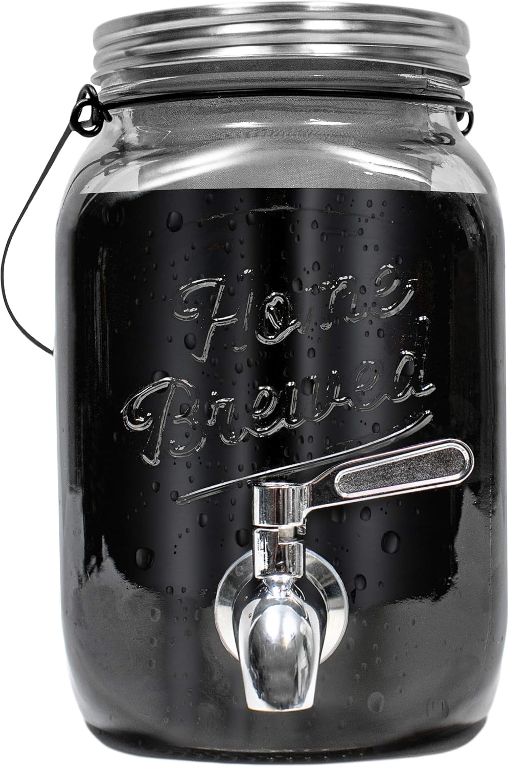 Willow & Everett Cold Brew Coffee Maker - 2 L Iced Tea & Coffee Maker with Glass Pitcher, Stainless Steel Spout,