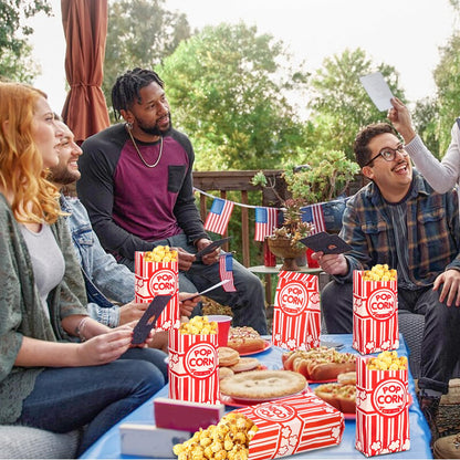 300 Pcs Popcorn Bags, 1 Oz Paper Popcorn Bag Individual Servings for Pop corn Machine Maker Cart Bulk Movie Nights Cinema Party Supplies
