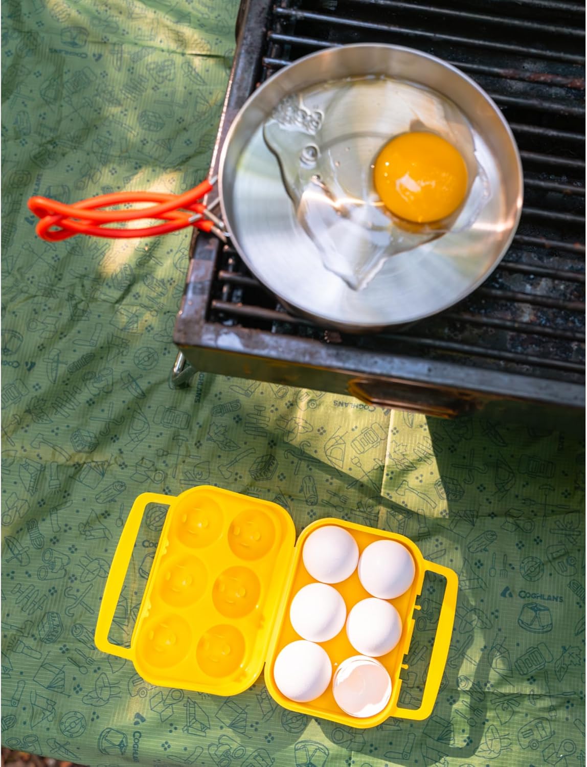Coghlan's 6-Count Camping Egg Holder, Durable, Compact, Lightweight Storage Container for Outdoor Cooking