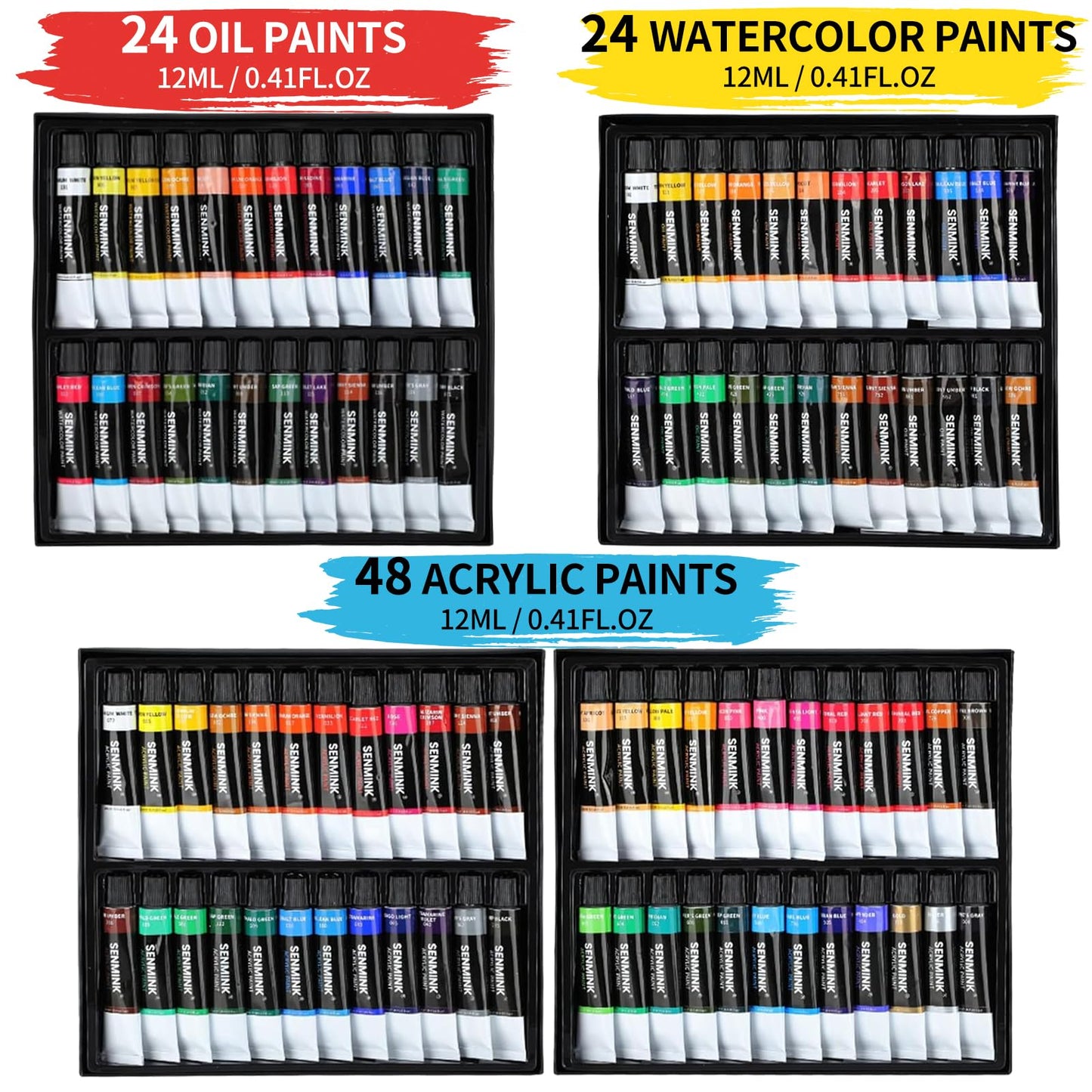 188Pcs All-in-One Art Painting Kit with French Easel, 96 Acrylic, Watercolor & Oil Paint Set, Complete Art Supplies Painting Set for Adults, Artists, Beginners