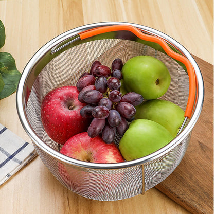 ICEICE Steamer Basket for Instant Pot Accessories 6 & 8 Qt - Stainless Steel Mesh Strainer Insert - Vegetable Steamer for Cooking Broccoli, Eggs, Pasta - Fits All Pressure Cooker Pots - Silver