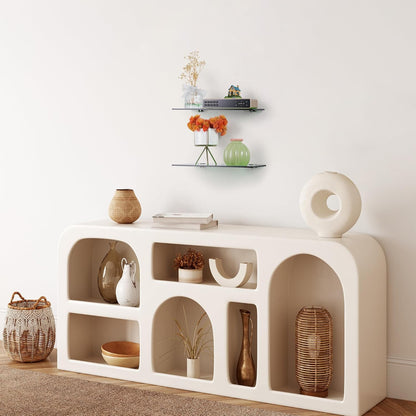 12 4'' 2 iobiotio Small Floating Shelves, x Shelves for Wall, Decorative Floating Shelves for Home Office, Wall Mounted