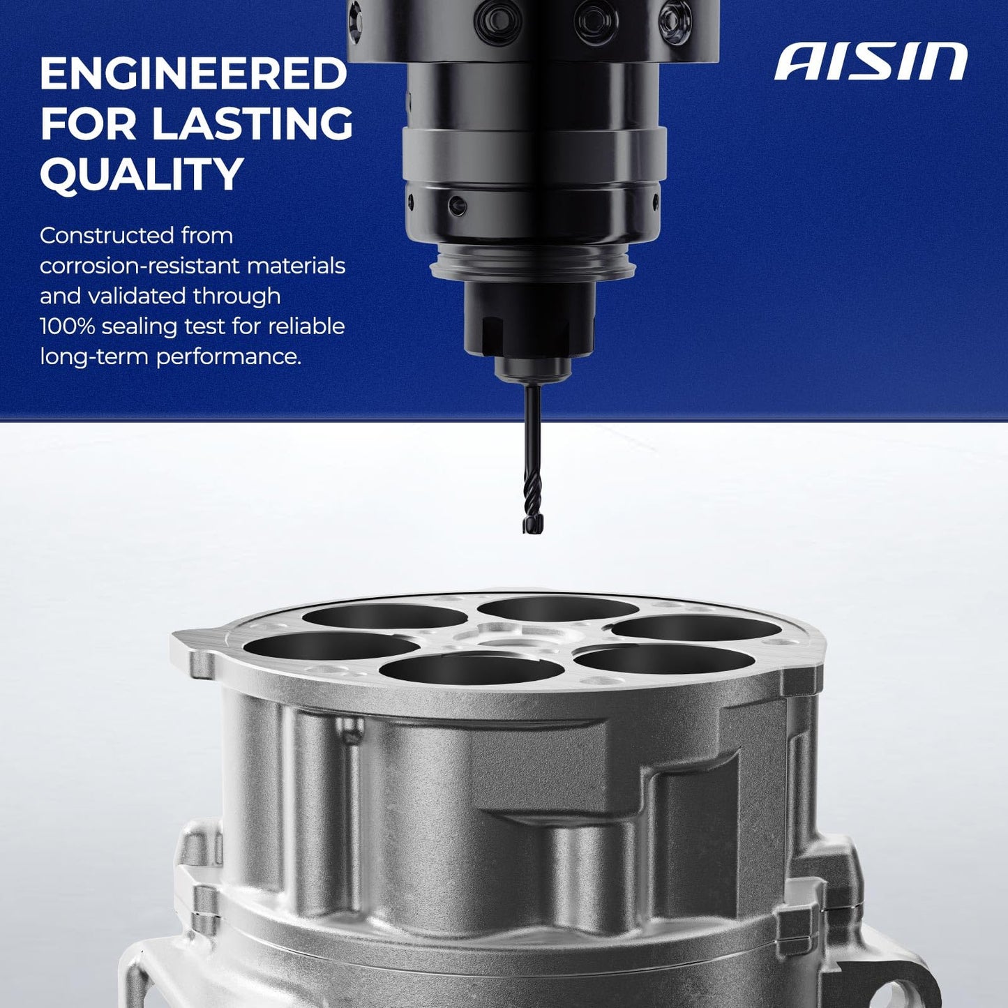 AISIN AFTERMARKET ACCZ-00778 Air Conditioner AC Compressor - Compatible with Mazda 2 2011-2012 1.5L - with 6-Pulley Groove, with Clutch