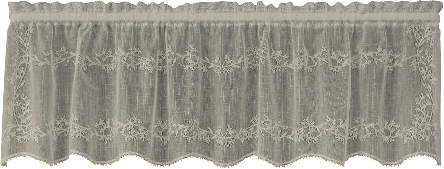 Heritage Lace Sheer Divine Valance, Ecru, 60 by 16-Inch